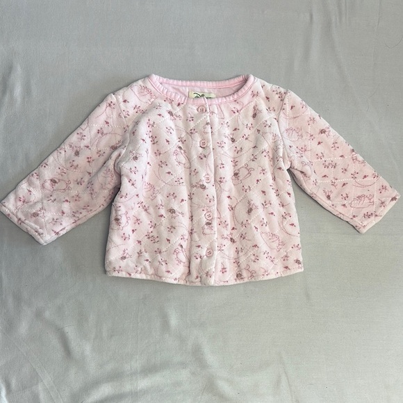 Disney - Winnie the Pooh - Baby Soft velour Pink jacket - Picture 1 of 4